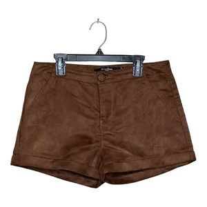 Boom Boom brown faux suede shorts size 7